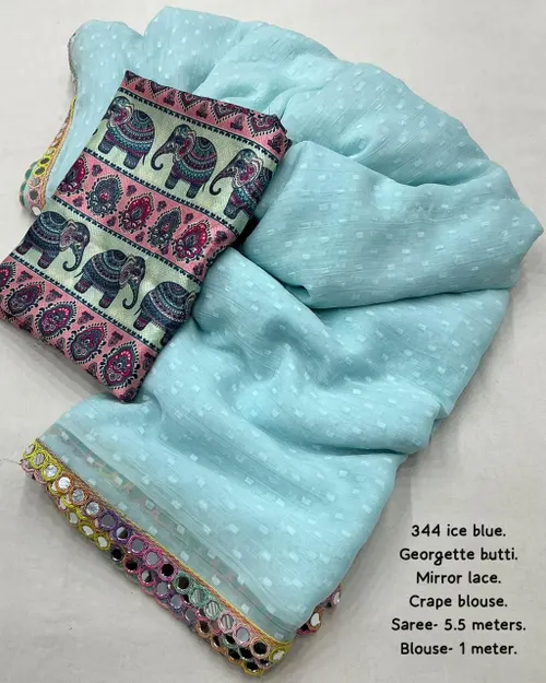 Elegant Designer Soft Georgette Saree